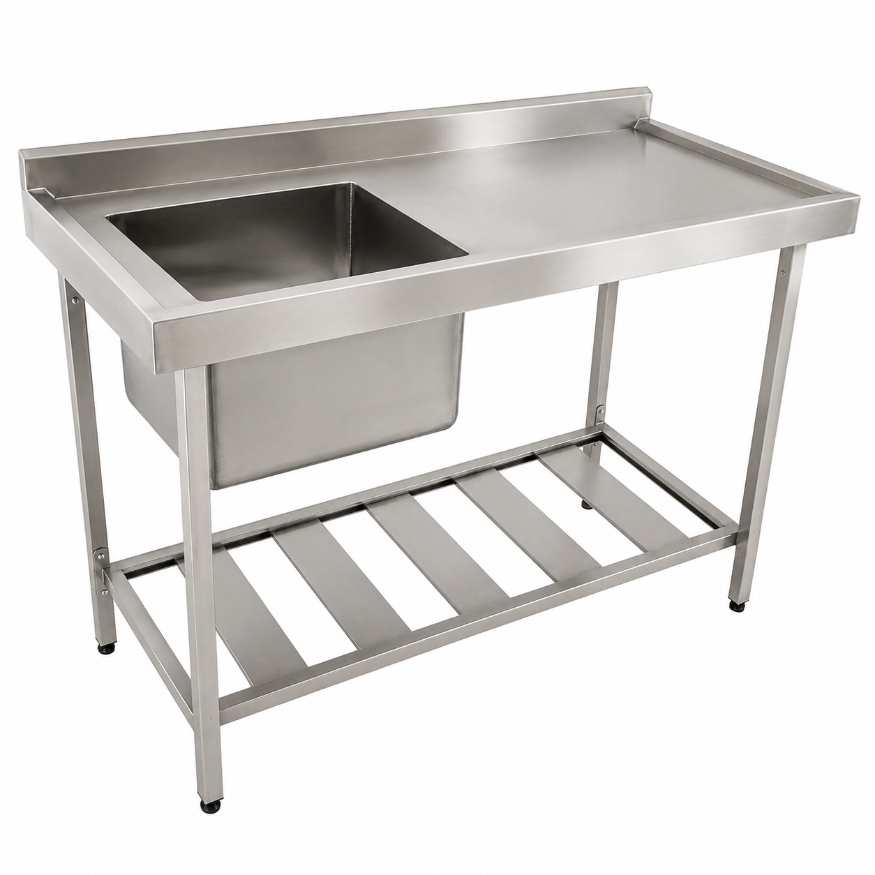 Pia 1.17x55 cuba esquerda - Inox