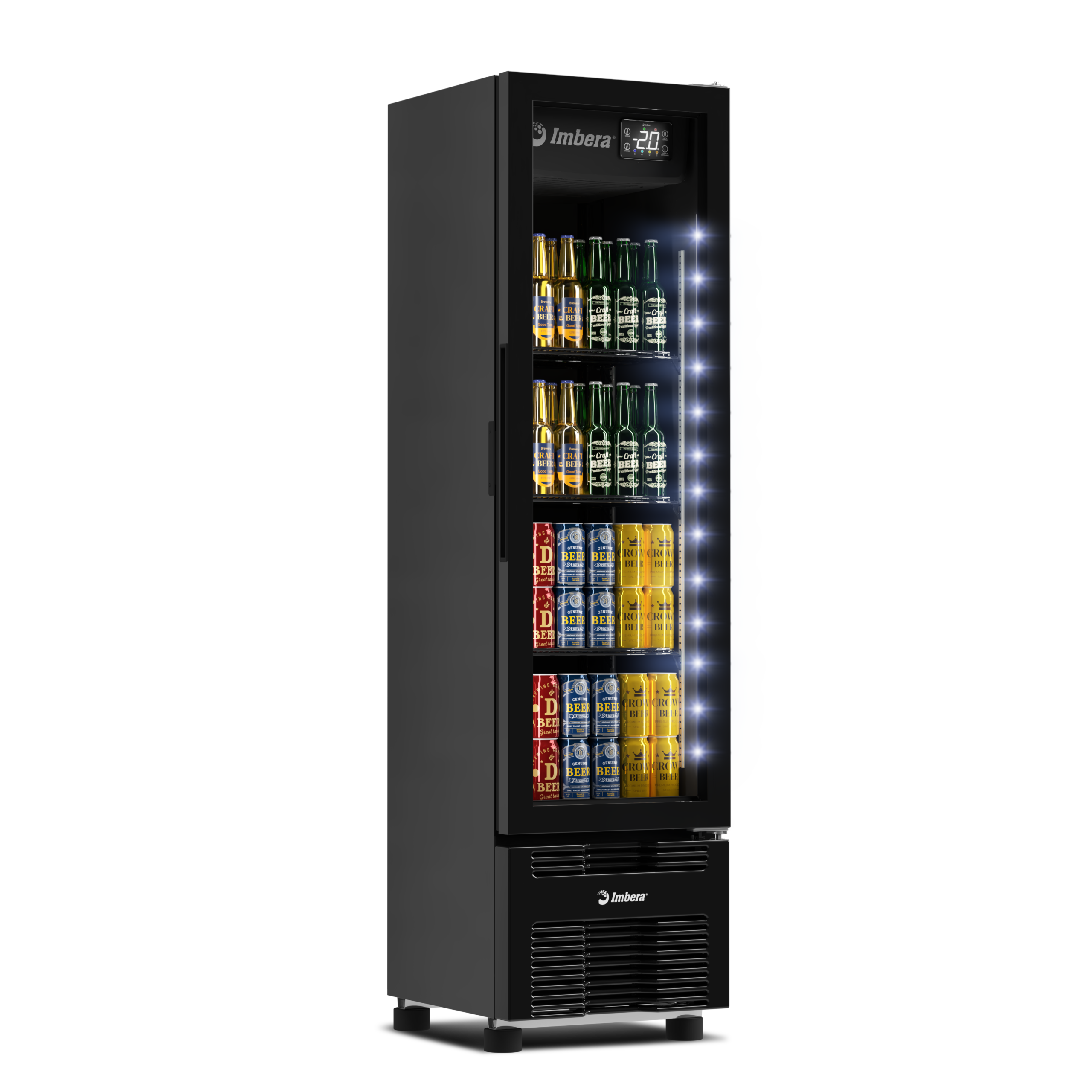 Cervejeira FULLBLACK Porta de Vidro 244 litros