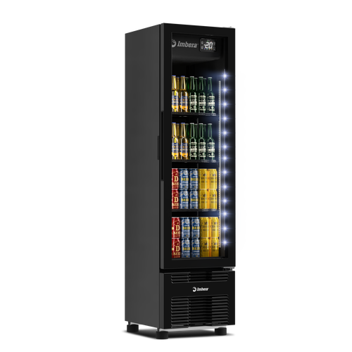 Cervejeira FULLBLACK Porta de Vidro 244 litros