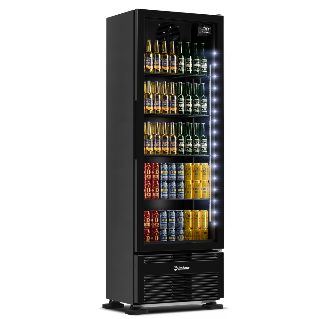 Cervejeira FULLBLACK Porta de vidro 393 litros