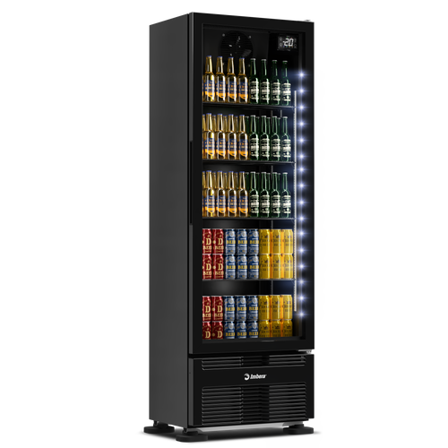 Cervejeira FULLBLACK Porta de vidro 393 litros