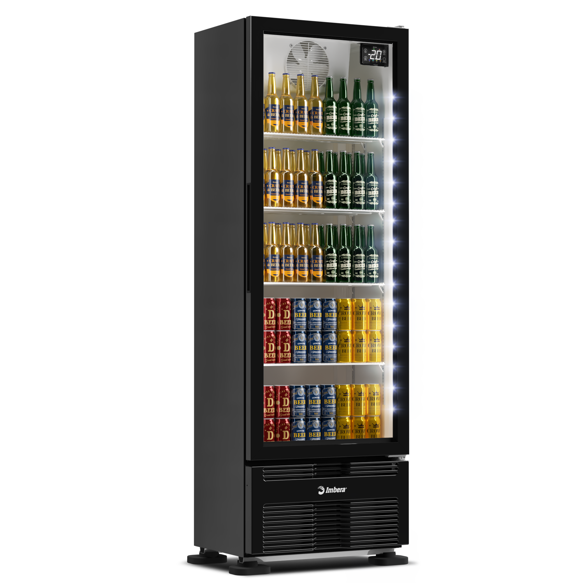 Cervejeira Padrão Porta de vidro 393 litros
