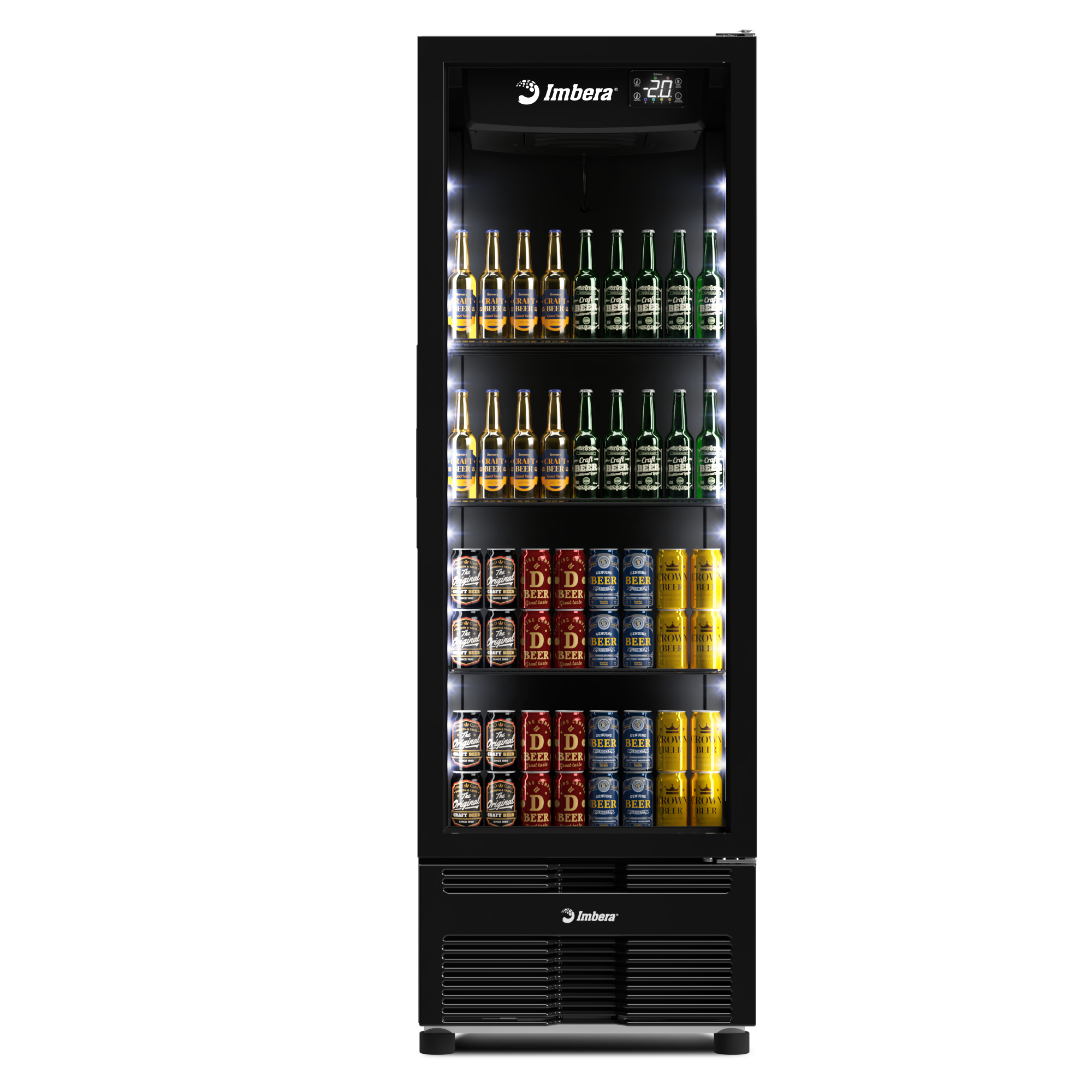 Cervejeira FULLBLACK Porta de vidro 569 litros
