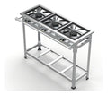 Fogão 3 bocas duplas 30x30 Baixa Pressão P5 - Inox