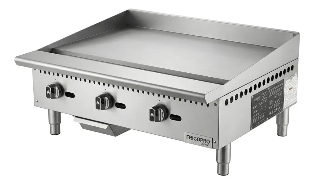 Chapa P/ Lanches A Gas 3 Queimadores Prof.90cm 18mm Frigopro