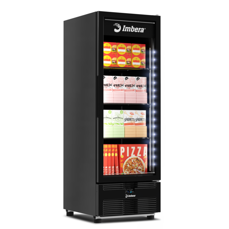 Congelador Vertical FULLBLACK Porta de Vidro 576 litros