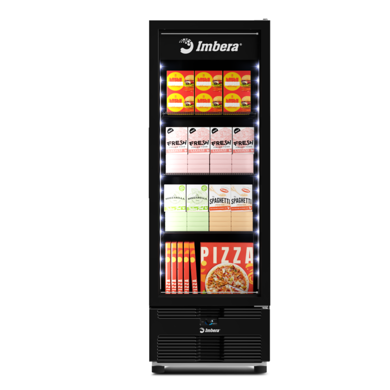 Congelador Vertical FULLBLACK Porta de Vidro 576 litros
