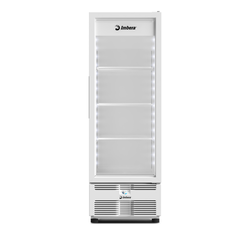 Congelador Vertical FULLWHITE Porta de Vidro 576 litros