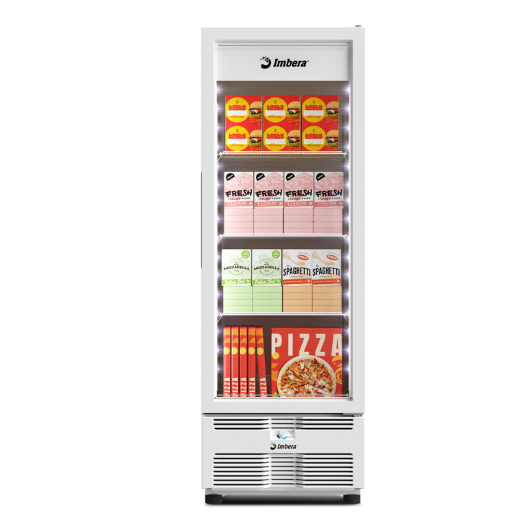 Congelador Vertical FULLWHITE Porta de Vidro 576 litros