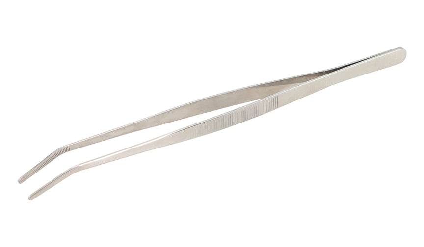 PINÇA CULINÁRIA INOX PROFISSIONAL PONTA CURVA 30 CM  GP619