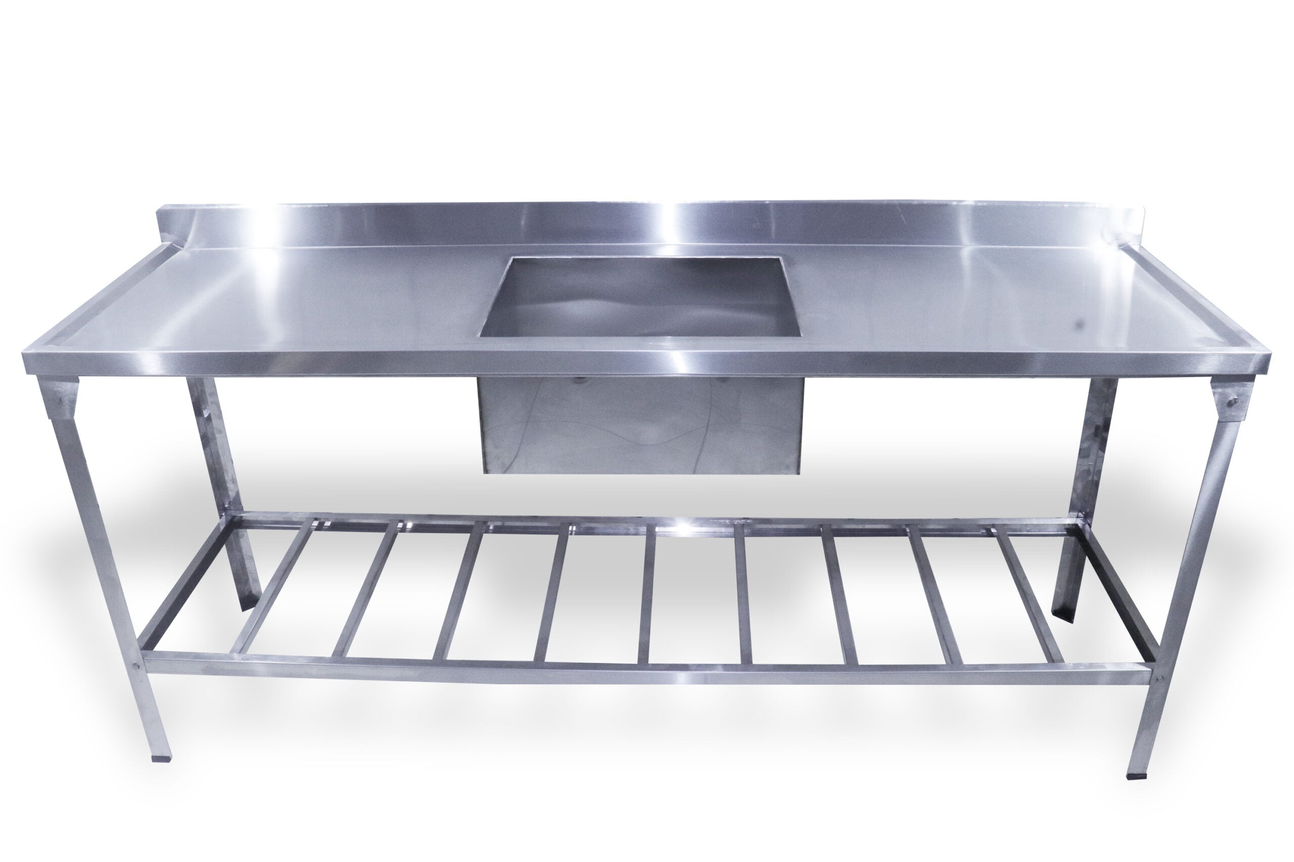Pia 1.90x55 cuba centro - Inox