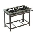 Fogão 2 bocas duplas 40 x40 Baixa Pressão P7 - Inox