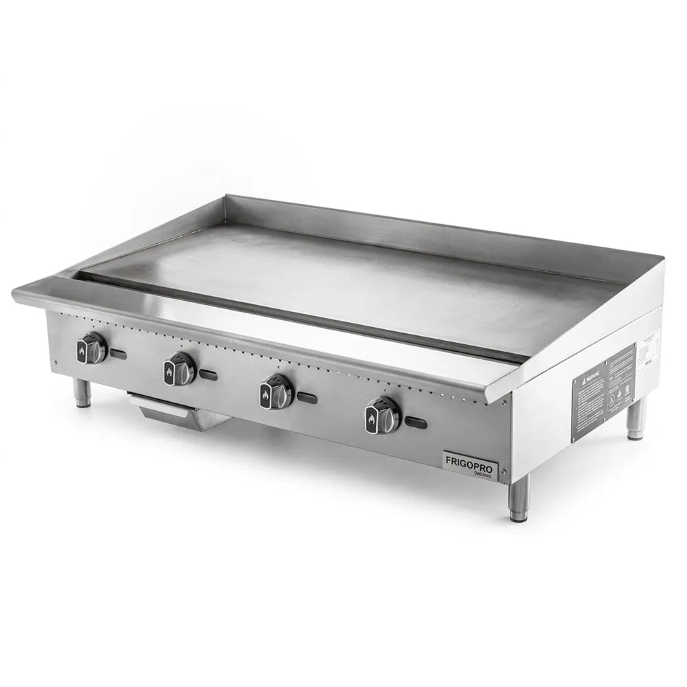 Chapa para Lanches a Gás 4 Queimadores Profissional 120 cm de 18mm
