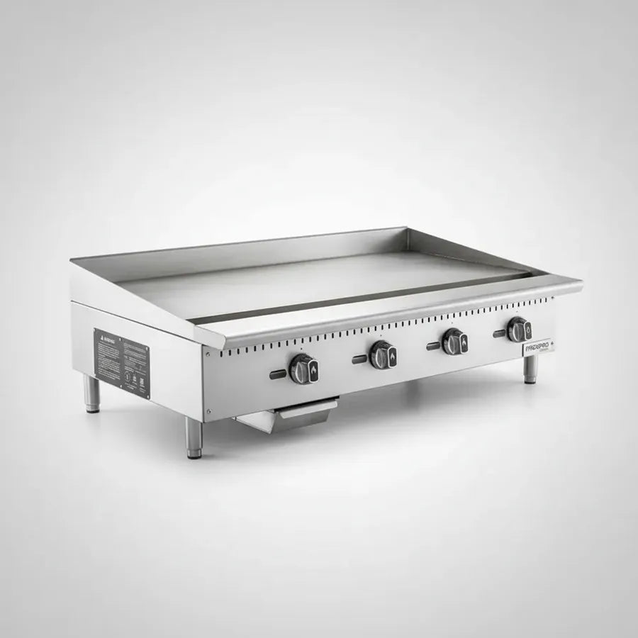 Chapa para Lanches a Gás 4 Queimadores Profissional 120 cm de 18mm