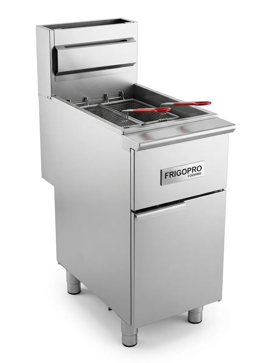Fritadeira Industrial à Gás GLP Inox com 2 Cestos CPF3LP